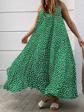 Vintage Print Sling Sleeveless Dress Ins Street